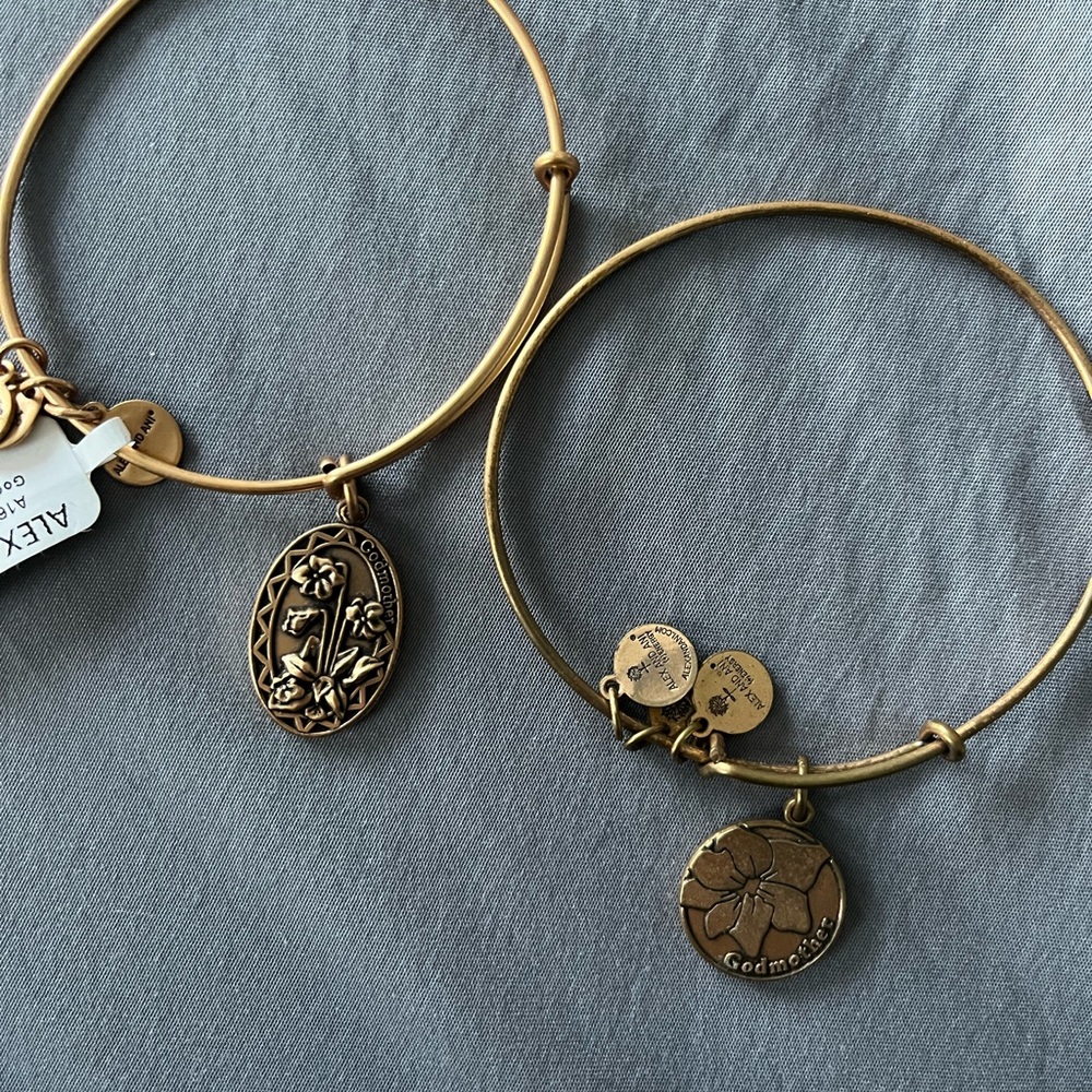 God mother Alex and ani bracelets